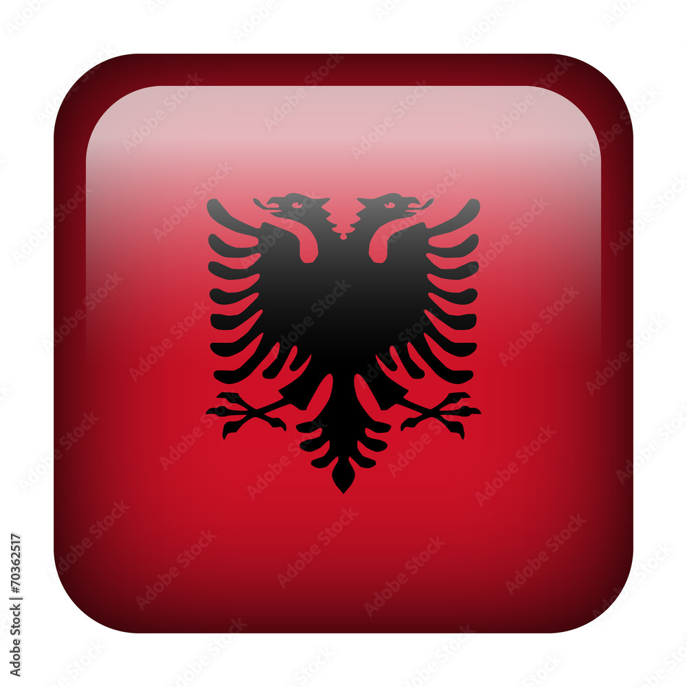 Albania square flag button Albania square flag button