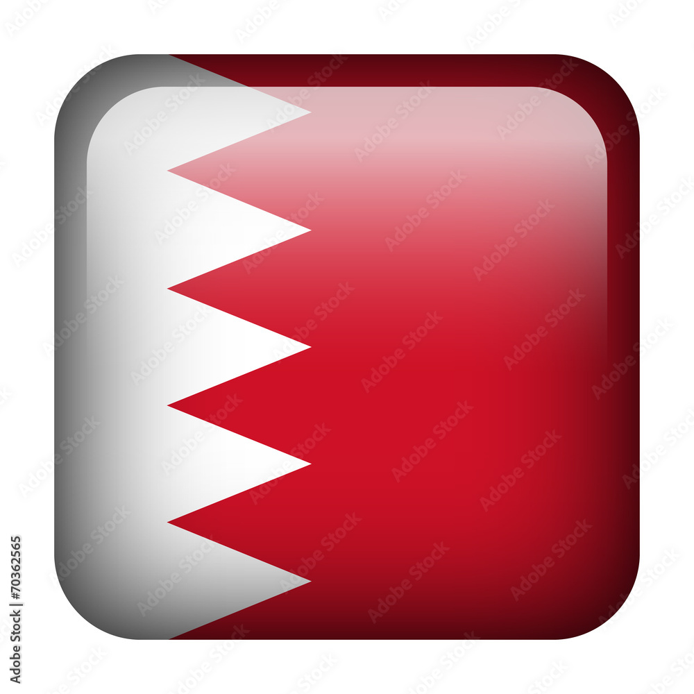 Bahrain square flag button Bahrain square flag button