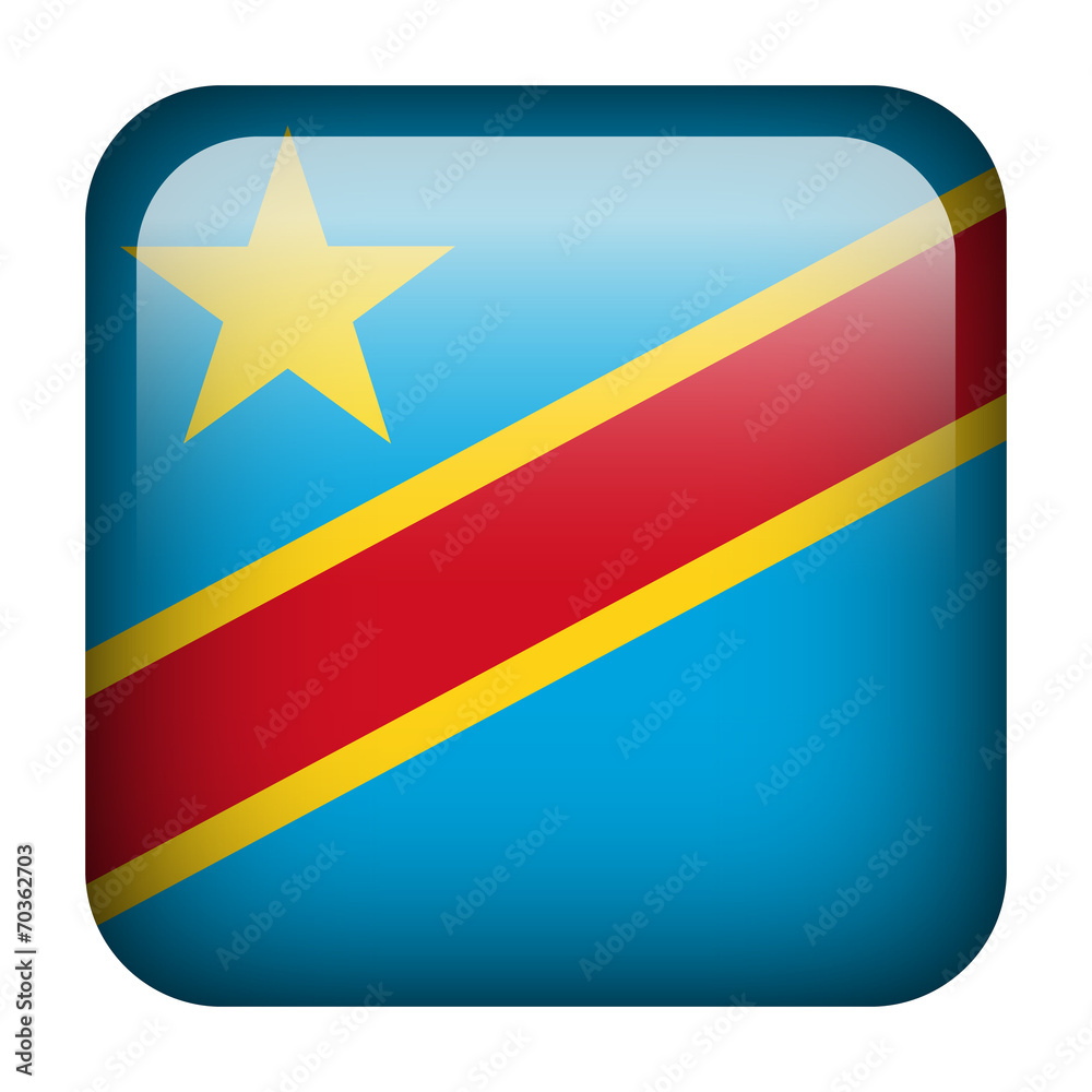 Democratic Republic of the Congo square flag button Democratic Republic of the Congo square flag button