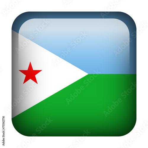 Free Download Djibouti square flag button - GFXLoad