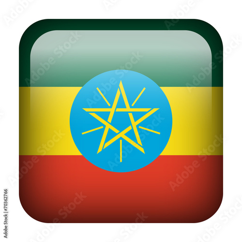 Ethiopia square flag button