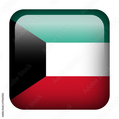 Free Download Kuwait square flag button - GFXLoad
