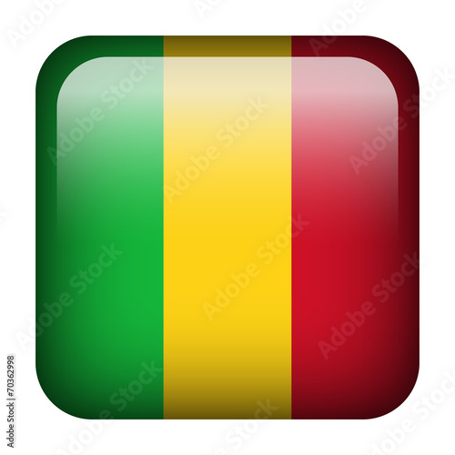 Free Download Mali square flag button - GFXLoad