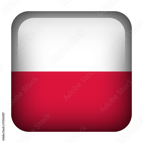 Free Download Poland square flag button - GFXLoad