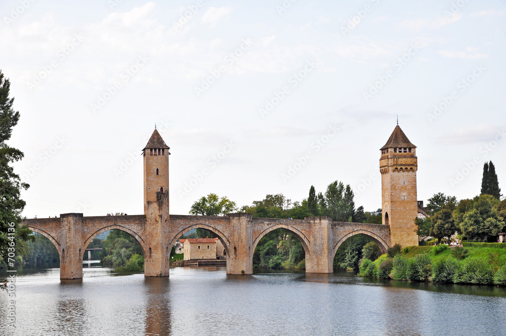 Cahors,  il ponte Valentre' - Midi Pirenei