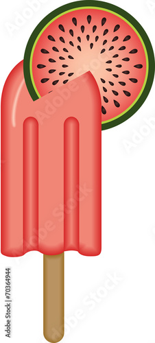 Watermelon Ice Cream Stick