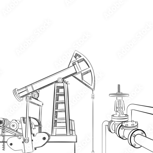 Oil industry objects.