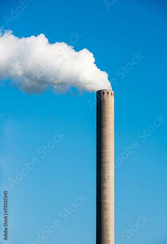 White smoke from a chimney