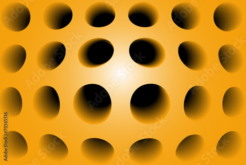 Abstract Orange 3D material structure