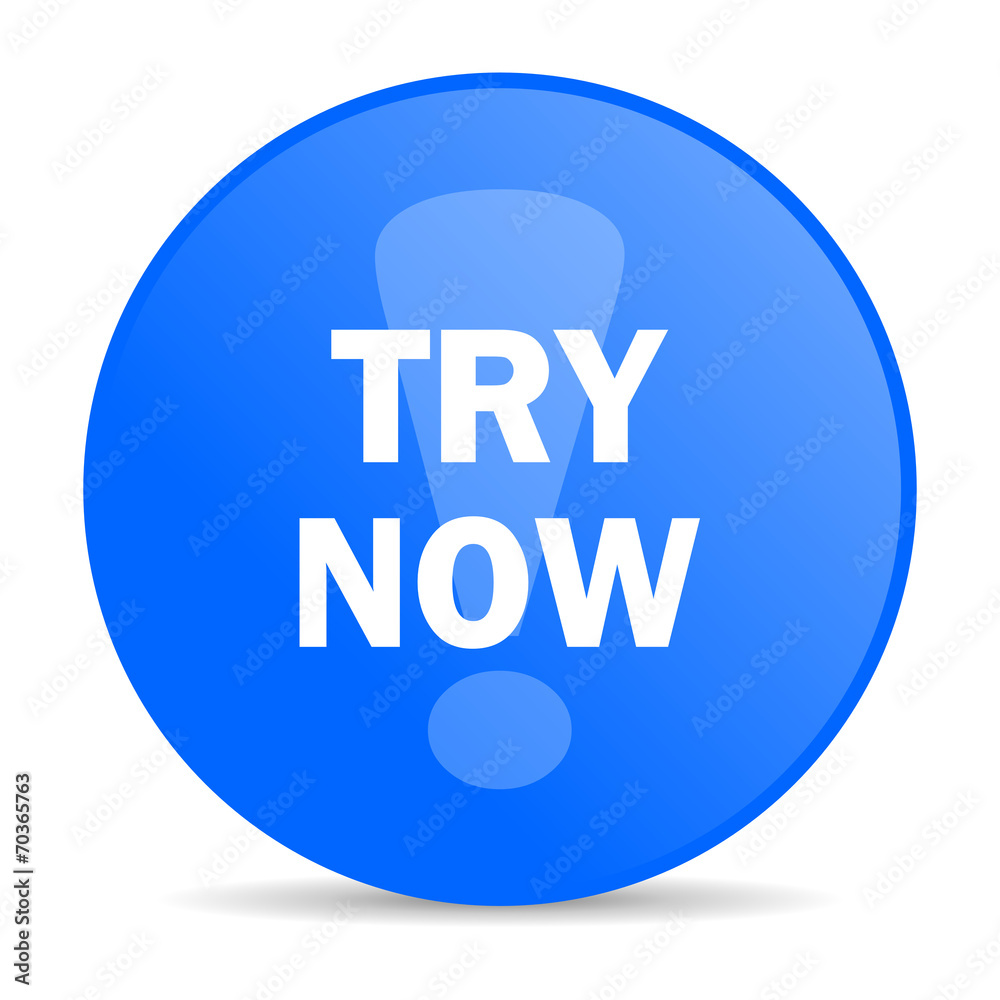 try now internet blue icon try now internet blue icon
