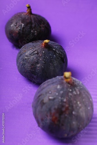fresh figs in row