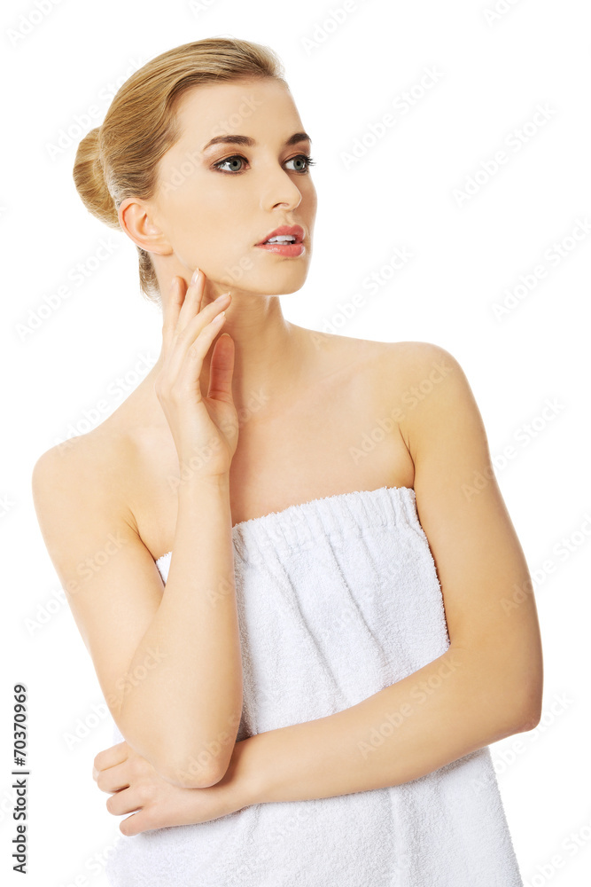 Beautiful spa woman with perfect fresh skin. Beautiful spa woman with perfect fresh skin.
