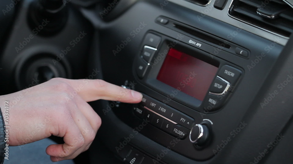 Driver Tuning Radio In Car Driver Tuning Radio In Car