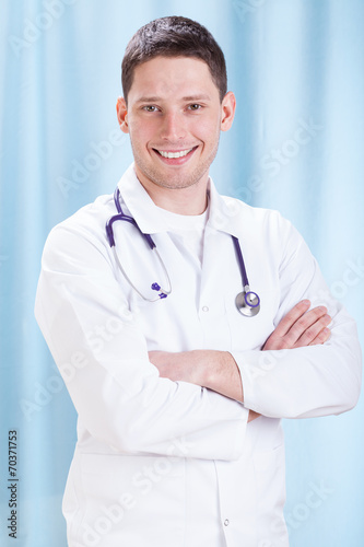 Happy student of medicine