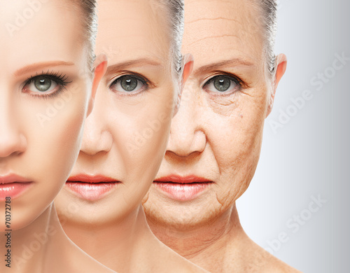 beauty concept skin aging. anti-aging procedures photo