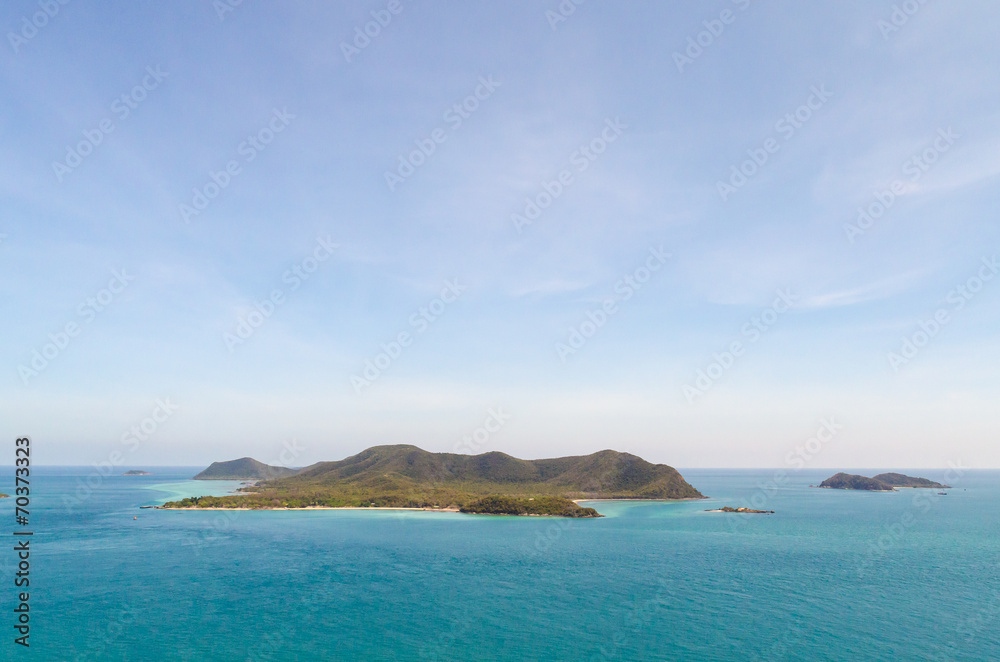 Island and blue sea ,sattahip thailand Island and blue sea ,sattahip thailand