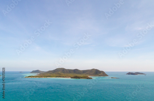 Island and blue sea ,sattahip thailand