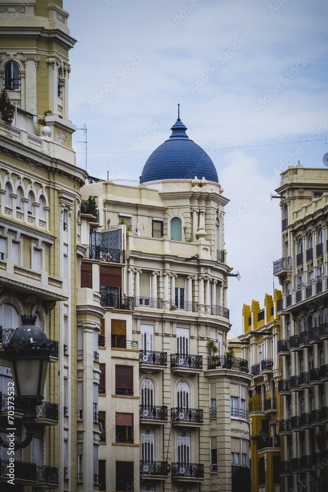 tipical architecture of the Spanish city of Valencia