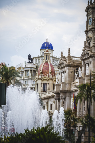 tipical architecture of the Spanish city of Valencia photo