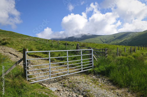 Mountain farm gate