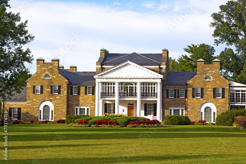 Historic Mansion at Civic Center Park in Rockville  Maryland.