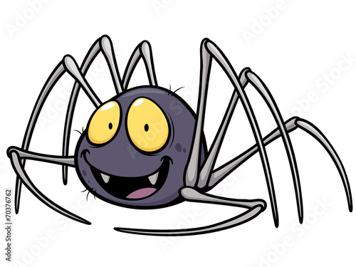 Vector illustration of Spider cartoon