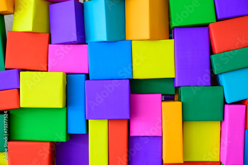 Superimposed of colorful boxes. user for background