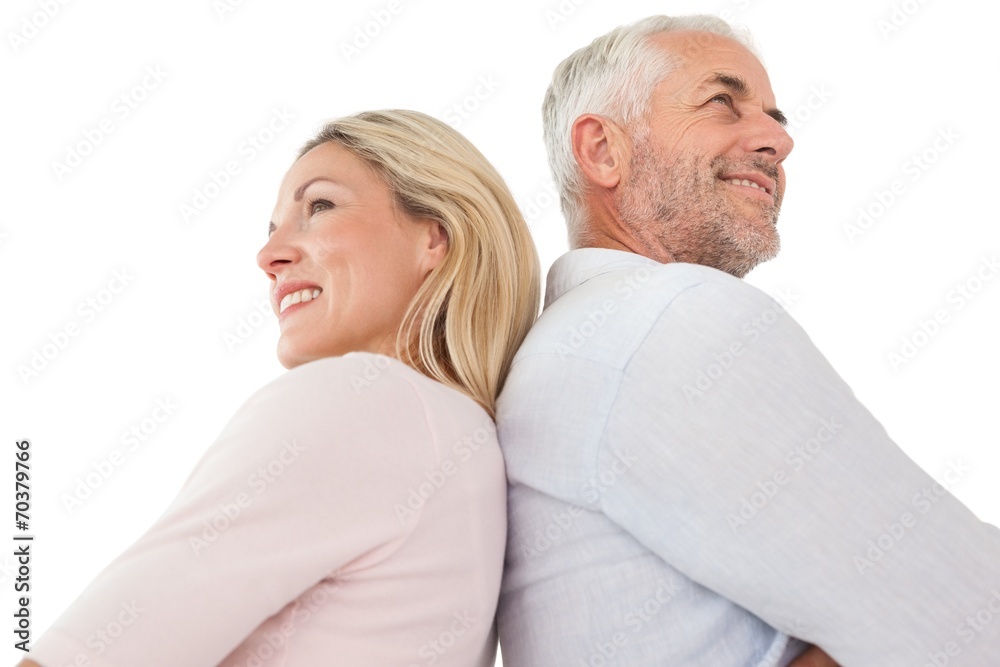 Side view of happy mature couple Side view of happy mature couple