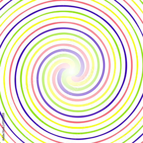 Black and White Abstract Psychedelic Art Background. Vector Illu