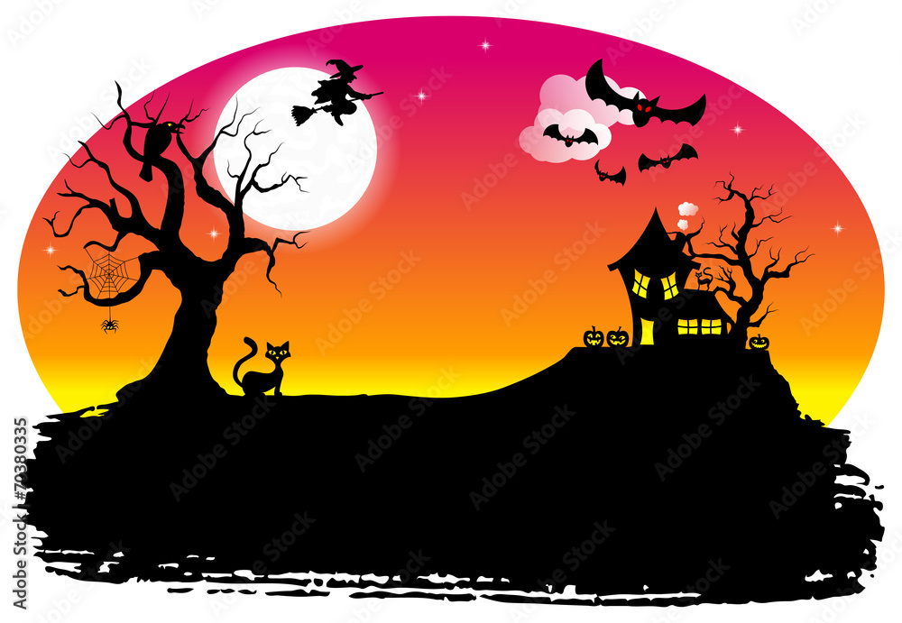 Halloween Silhouetten Hintergrund