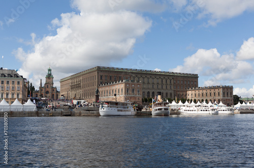 Вид на Стокгольм с воды. Швеция.
