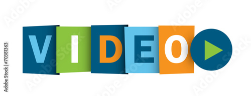 "VIDEO" button (play watch video media player)