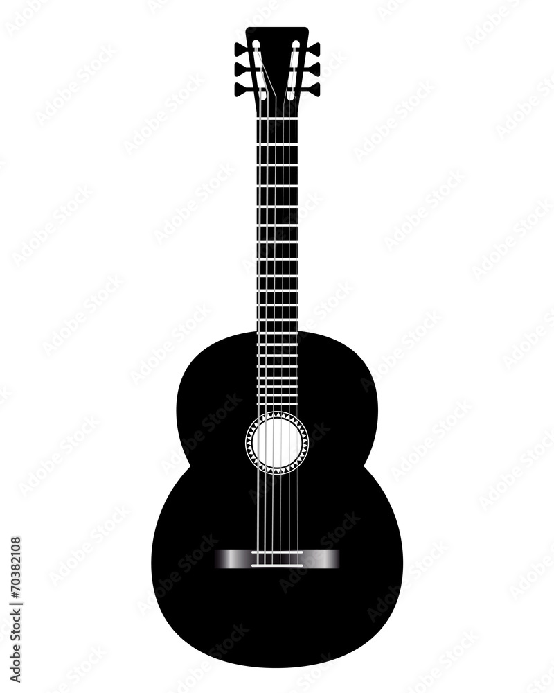 Obraz premium guitar black