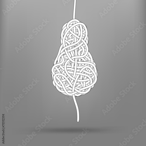 bulb in the form of the confused rope