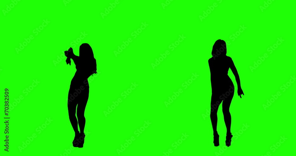 Slim girl in bikini wearing high-heeled shoes dances Slim girl in bikini wearing high-heeled shoes dances