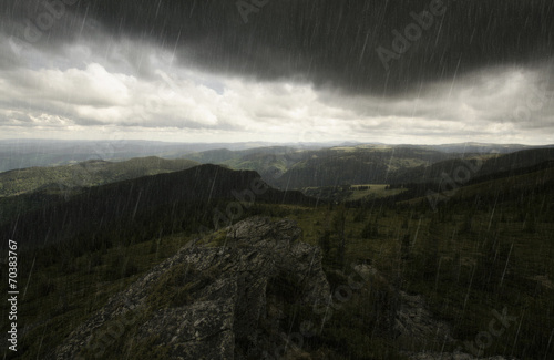 mountain landscape during a...