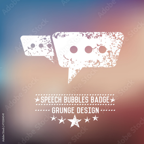 Chat grunge design,vector