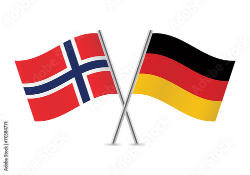 German and Norwegian flags. Vector illustration. Free Download German and Norwegian flags. Vector illustration. - GFXLoad