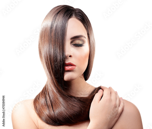 Beautiful young woman with ...