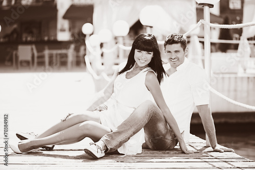 Beautiful young romantic co...