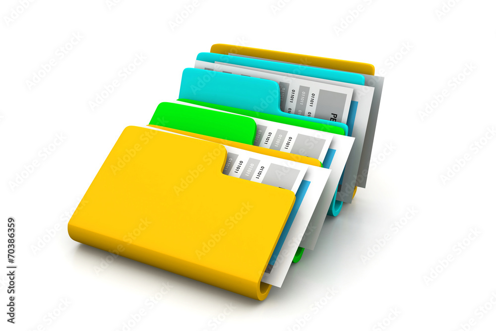 folder with documents folder with documents