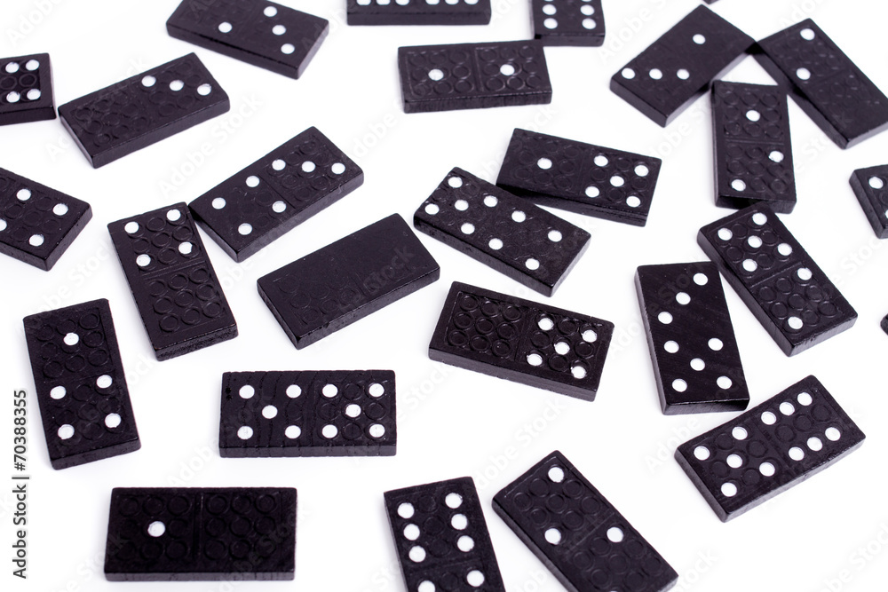 dominoes - isolated on white dominoes - isolated on white