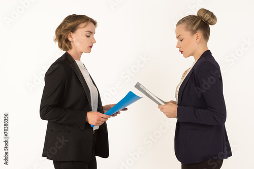 two business women swear