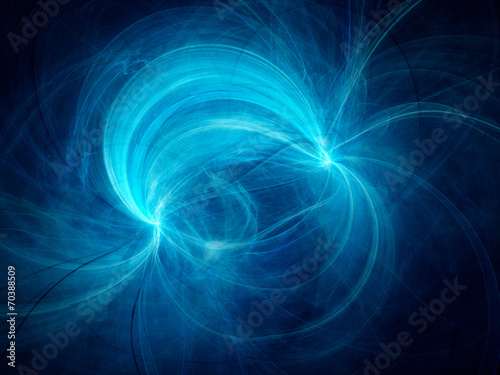 Blue electromagnetic field photo