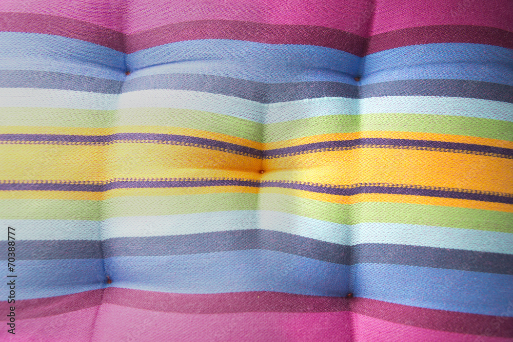 Textile striped colorful ethnic