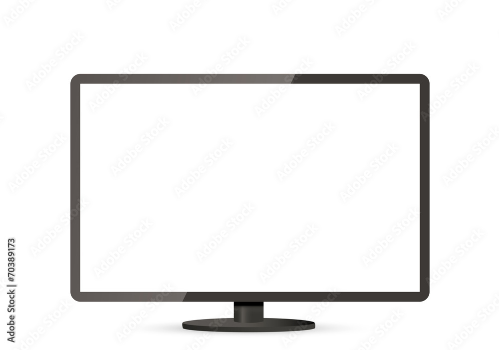 Computer display monitor isolated on white. Computer display monitor isolated on white.