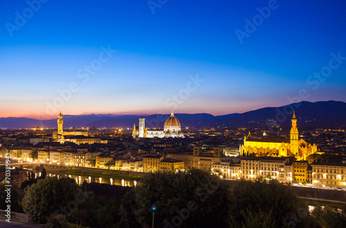 Florence cityscape at dawn