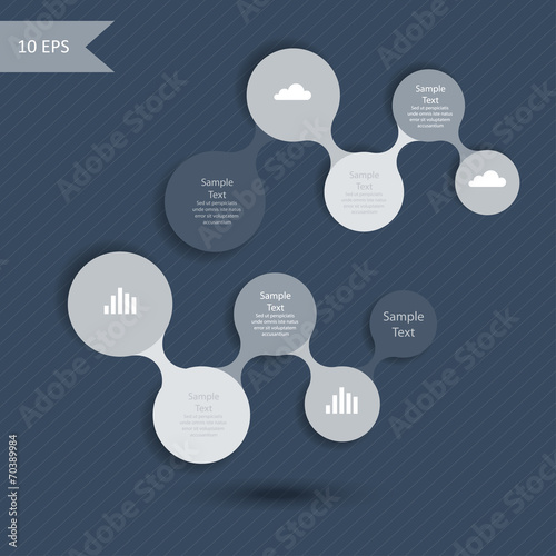 metaball colorful round diagram infographics photo