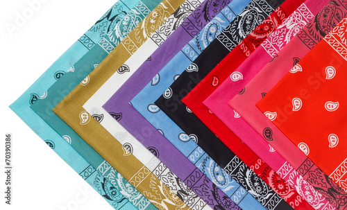 colorful bandana isolated