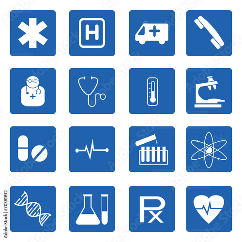Medical and science icon set